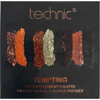 Technic paletka pigmentů v hnědých odstínech Pressed pigment palette Tempting 6,75 g