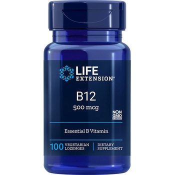 Life Extension Витамин В12 (метилкобаламин) 500 mcg 100 V-таблетки за смучене | Life Extension (00361 LE)