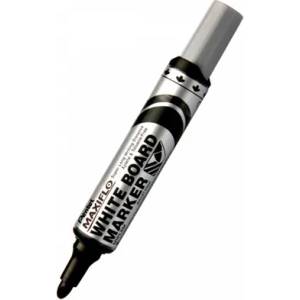 Pentel Маркер Pentel Maxiflo, черен, от 2 до 2.5 mm, за бяла дъска, с помпа (OK4698)