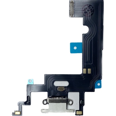Apple iPhone XR - Nabíjecí konektor + Mikrofon + Flex kabel (Bílý / White)