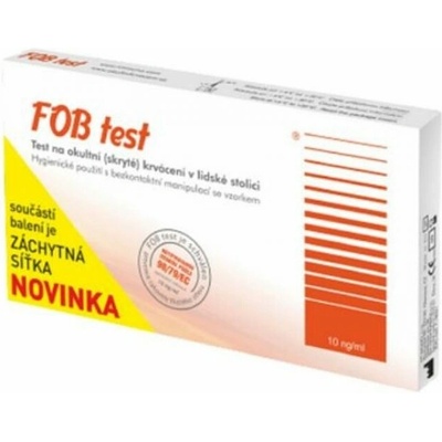 FOB Test na okultné krvácanie 75ng/ml so záchytnou sieťkou 1 ks
