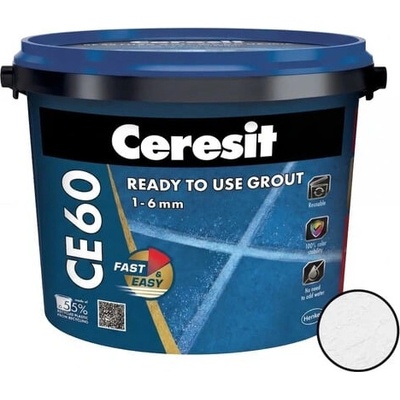 Spárovací hmota Ceresit CE 60 bílá 2 kg CE60201