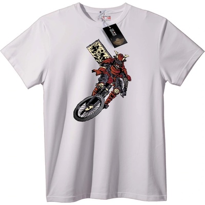 NOONEBRAND Тениска Самурай Байкер - 7XL, Black