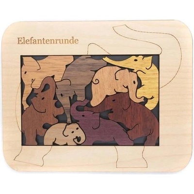 Elefant 15 dřevěný hlavolam