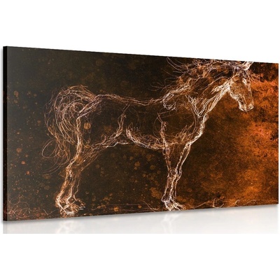 Obraz abstraktní kůň - 120x80
