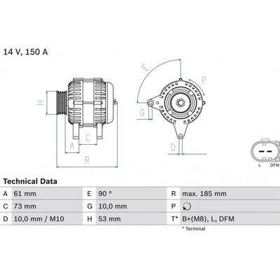 Alternátor BOSCH 0 986 048 921