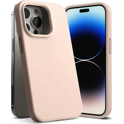 Apple Силиконов калъф кейс Ringke Silicone, За iPhone 14 Pro, Pink Sand