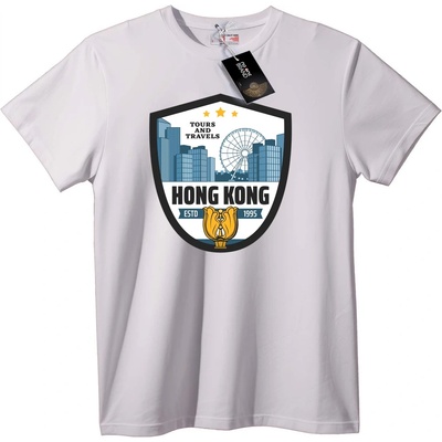 NOONEBRAND Тениска Hong Kong Градска Обиколка - 3XL, Black
