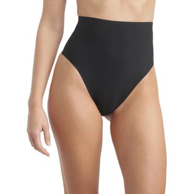 Bellinda INVISIBLE SILHOUETTE MID WAIST THONG Dámske tvarujúce tangá BU812510 čierna