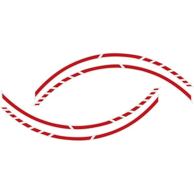 Foliatec samolepiaca linka na obvod kolesa Racing, červená