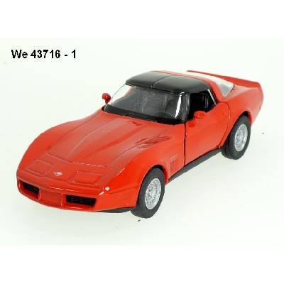 Welly Chevrolet 1982 Corvette Coupe red code 43716 modely aut 1:34