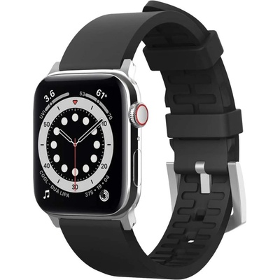 Elago Силиконова (fluoro rubber) за Apple Watch 42мм, 44мм - Elago Watch Sport Strap (черен) (EAW-BAND-44BK)