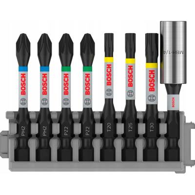 Sada bitov Bosch Impact Control, 8 kusov, 50 mm