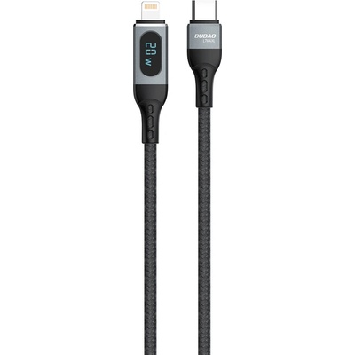 Dudao L7MaxL USB Type C - Lightning fast charging PD 20W, 1m, černý