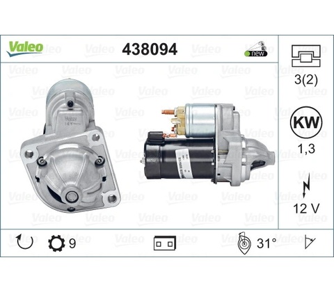 VALEO Startér 438094