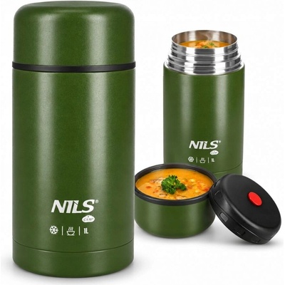 Nils Camp Termoska na jídlo Vakuová 1000 ml zelená