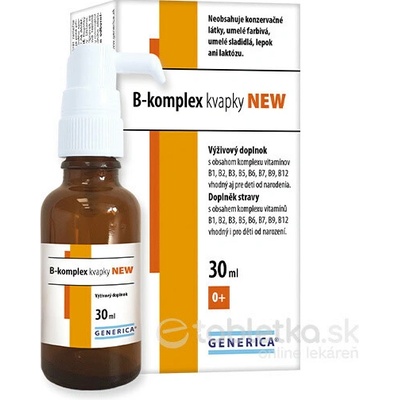 Generica B-komplex kvapky NEW 30 ml