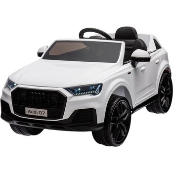 ROLLZONE Audi Q7 12V - Детска акумулаторна кола, Бяла, EVA гуми (HL678-white)