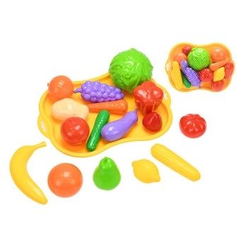 Teddies ovoce a zelenina s podnosem