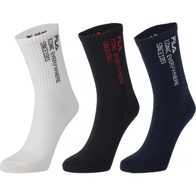 Fila dámske ponožky WOMAN NORMAL SOCKS LIFESTYLE 3 PAIRS PACK mix