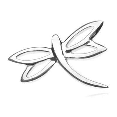 Šperky eshop Stříbrný přívěsek 925 v podobě lesklé vážky X42.5