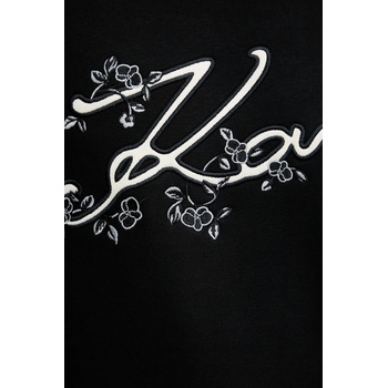 KARL LAGERFELD Суичър Karl Lagerfeld в черно с апликация A3W20010 (A3W20010)