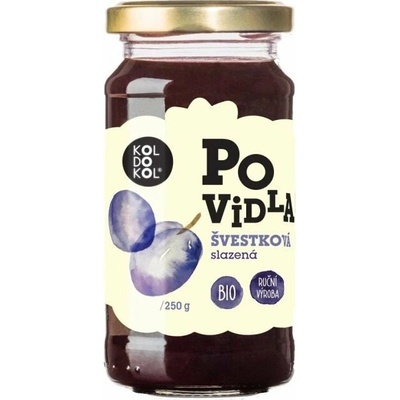 KOLDOKOL Slivkový lekvár sladený bio 250 g