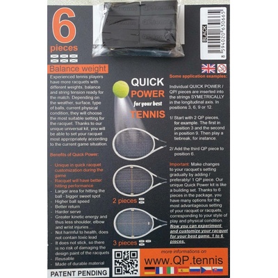 QuickPower Balance weight - černý sada 6 ks – Zboží Dáma