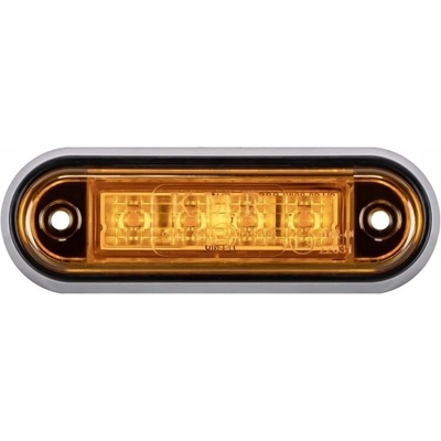 KAMAR LED bočné obrysové svetlo ORANŽOVÉ, 0,3W/0,6W, 4xLED, 12/24V, IP67, uchytenie skrutkami, balenie 2ks[L1310]