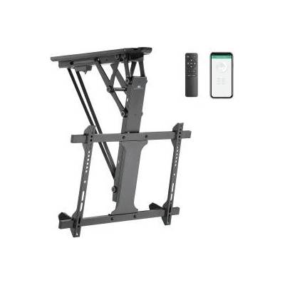Maclean ceiling electric TV holder, TUYA support, max VESA 600x400, for inclined scian, remote control, 32-70, 35kg, MC-880T