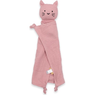 New Baby mušelínový usínáček Cat pink – Zbozi.Blesk.cz