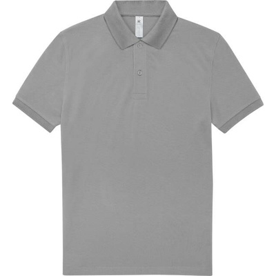 B&C MY POLO 210 Pánská polokošile s krátkým rukávem světle šedá