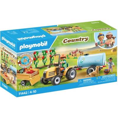 Playmobil 71442 Traktor s přívěsem a nádrží na vodu – Zboží Mobilmania