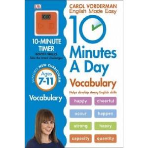 10 Minutes A Day Vocabulary, Ages 7-11 (Key Stage 2) | Carol Vorderman (ISBN: 9780241183854)
