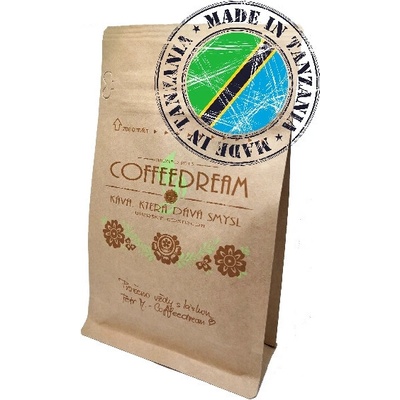 Coffeedream Káva Tanzania Oldeani hrubé mletí frenchpress filtrovaná káva A20 250 g