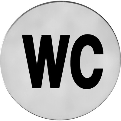 Piktogram ACT WC samolepící K (nerez) DOPRODEJ