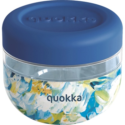 Quokka Кутия за обяд Quokka Bubble Blue Peonies 500 мл (40124)