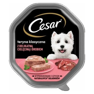 Cesar s jemným teľacím a hydinovým mäsom 150 g