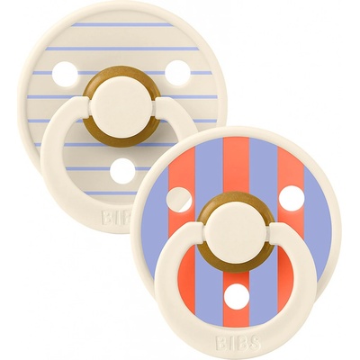 Bibs dudlíky kaučuk Colour Pin 2 ks Ivory hush mix