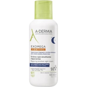 A-DERMA Exomega Control Eмолиентен възстановяващ нощен крем, 400 ml
