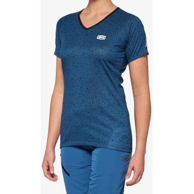 100% Airmatic Woman's Short Sleeve slate blue dámský