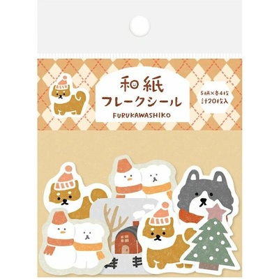 Furukawashiko Flake Seal Shiba inu & snow