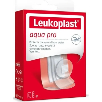Leukoplast AQUA PRO náplast na rány voděodolná 3 velikosti 20 ks