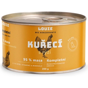 Louie Dog Kuracie s ryžou 200 g