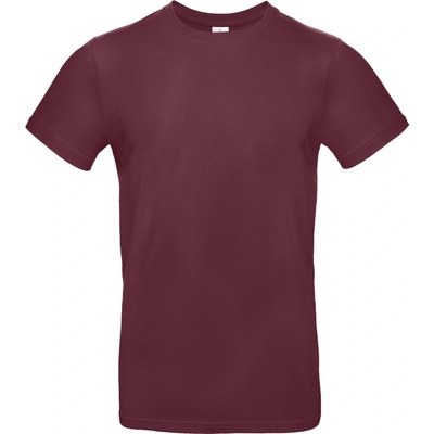B&C tričko B&C E190 krátký rukáv CO-01003T37000 burgundová