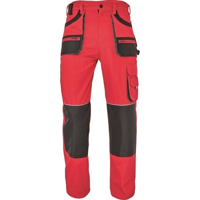 Cerva pánske pracovné nohavice FF HANS červená antracit