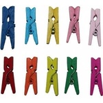 TITANUM Wooden buckles 8 colors 3x25mm 25pcs
