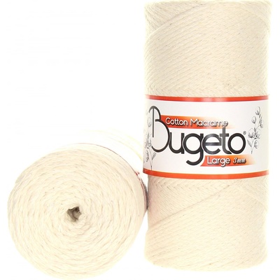 Maccaroni Cotton Macrame Large 3mm krémová 702 – Zboží Dáma