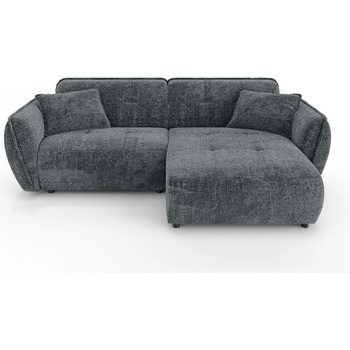 ROPEZ Тъмносив шенилов ъглов диван (десен ъгъл) Nelia - Ropez (Nelia Narożnik L - Prawa OT Cremona 95)