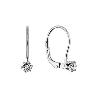 Evolution Group Cz Stříbrné náušnice se Swarovski krystalem 31322.1